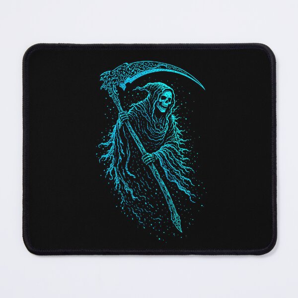 Item preview, Cosmic Reaper – Skeletal Scythe Guardian Design designed and sold by majesty-prints.
