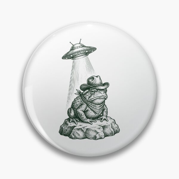 Item preview, Cottagecore Frog Cowboy Alien Abduction - Desert Art designed and sold by Krasnovaovaova.
