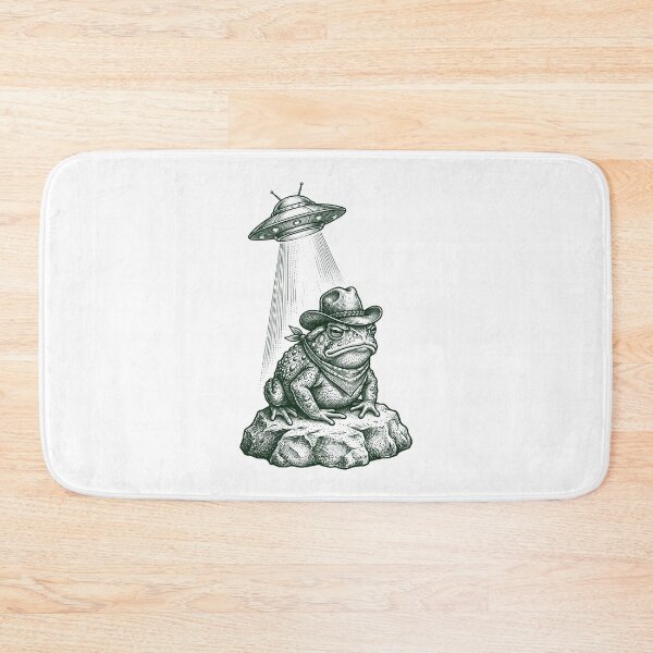 Item preview, Cottagecore Frog Cowboy Alien Abduction - Desert Art designed and sold by Krasnovaovaova.