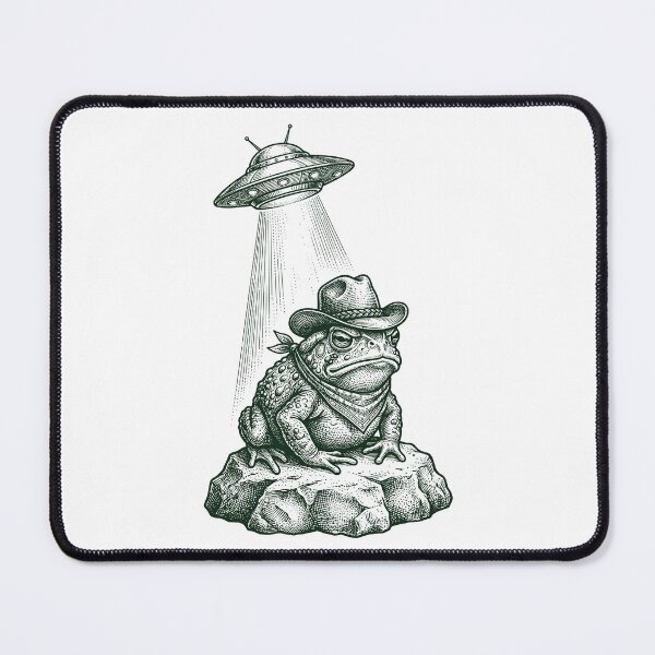 Item preview, Cottagecore Frog Cowboy Alien Abduction - Desert Art designed and sold by Krasnovaovaova.