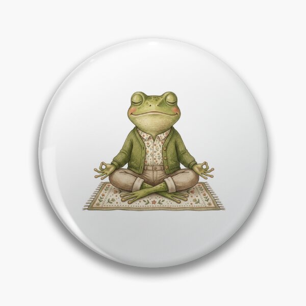 Item preview,  Vintage Cute Frog Yoga Meditation Lover designed and sold by SOUFIANE1991.