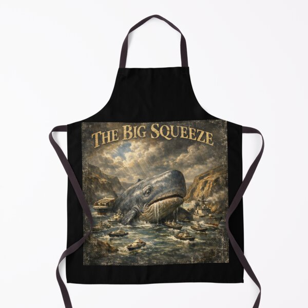 Item preview, Surrealism The Big Squeeze Whale Maritime Art designed and sold by SplashTastic.