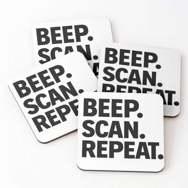 Item preview, Beep Scan Repeat Shirt | Funny Warehouse Worker Barcode Scanner Design designed and sold by KeeganDykes.