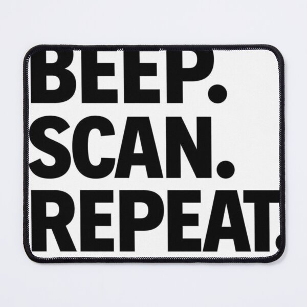 Item preview, Beep Scan Repeat Shirt | Funny Warehouse Worker Barcode Scanner Design designed and sold by KeeganDykes.