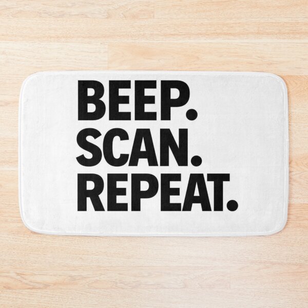 Item preview, Beep Scan Repeat Shirt | Funny Warehouse Worker Barcode Scanner Design designed and sold by KeeganDykes.