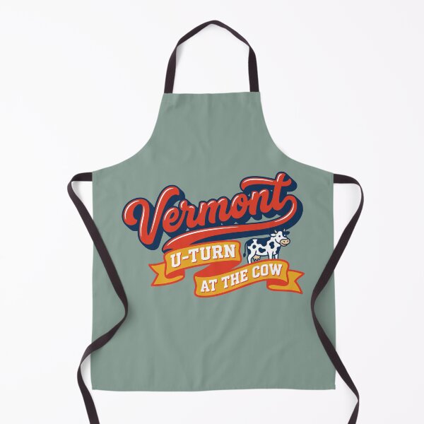 Item preview, Vermont Retro Roadside Sign U-Turn At The Cow Vintage Aesthetic designed and sold by Cozy-Old-Pub.