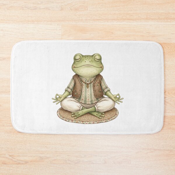 Item preview, Vintage Cute Frog Yoga Meditation Lover designed and sold by SOUFIANE1991.