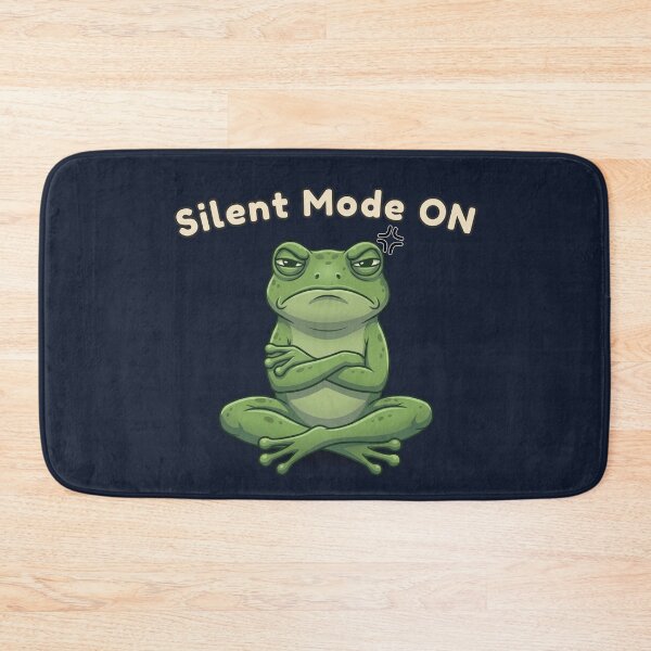 Item preview, Silent Mode ON Funny Frog Introvert Mood Meme Aesthetic Design designed and sold by MoonVibe-studio.