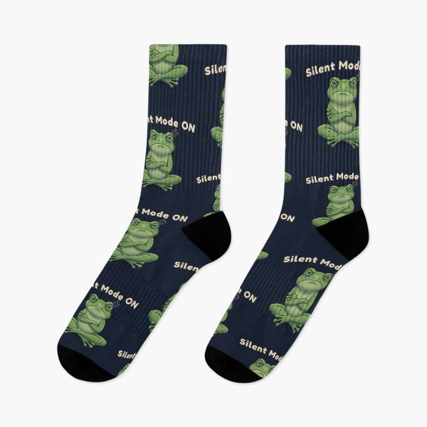 Item preview, Silent Mode ON Funny Frog Introvert Mood Meme Aesthetic Design designed and sold by MoonVibe-studio.