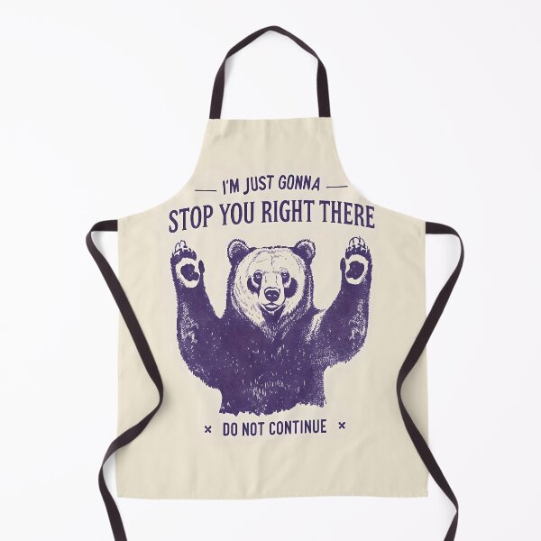 Item preview, Funny animal shut up bear hands up stop halt designed and sold by BigMRanch.