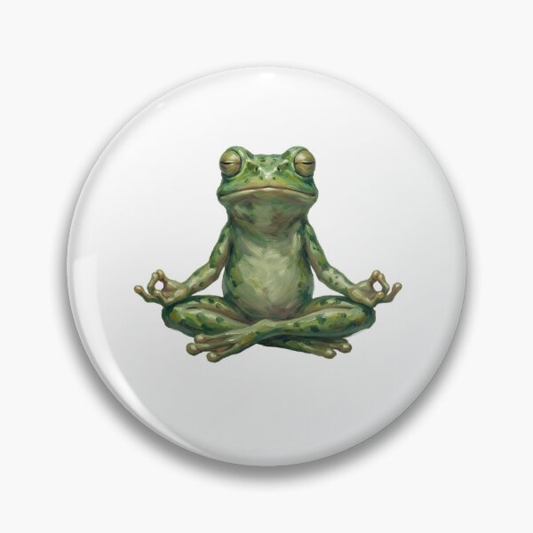Item preview, Vintage Cute Frog Yoga Meditation Lover designed and sold by SOUFIANE1991.