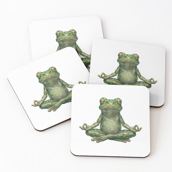 Item preview, Vintage Cute Frog Yoga Meditation Lover designed and sold by SOUFIANE1991.