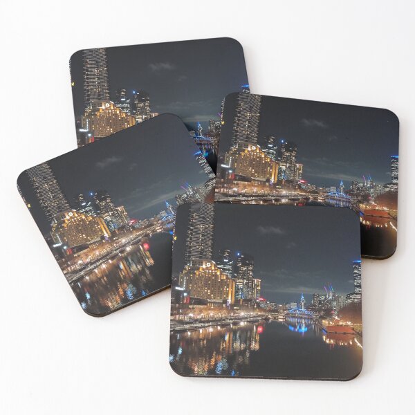 Item preview, Cityscape at night in Melbourne Australia designed and sold by Susan4Travel.