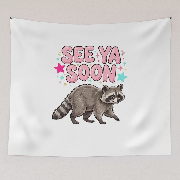 Item preview, See Ya Soon Raccoon Wild Animal Lover Wildlife Enthusiast designed and sold by SofenArt.