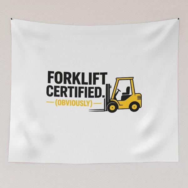 Item preview, Forklift Certified Funny T-Shirt | Warehouse Worker Forklift Driver Humor designed and sold by KeeganDykes.