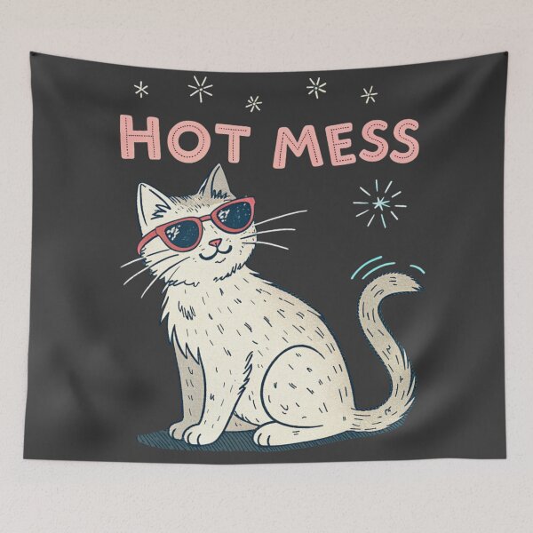 Item preview, Hot Mess Cat – Chaos But Make It Cool designed and sold by Artiviose.