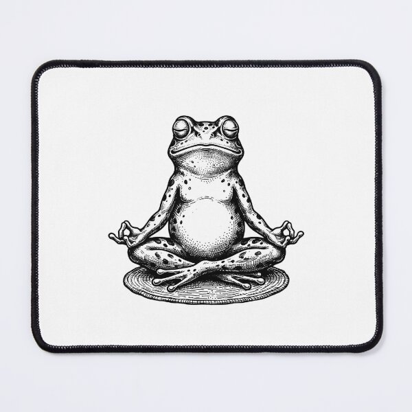 Item preview, Vintage Cute Frog Yoga Meditation Lover designed and sold by SOUFIANE1991.