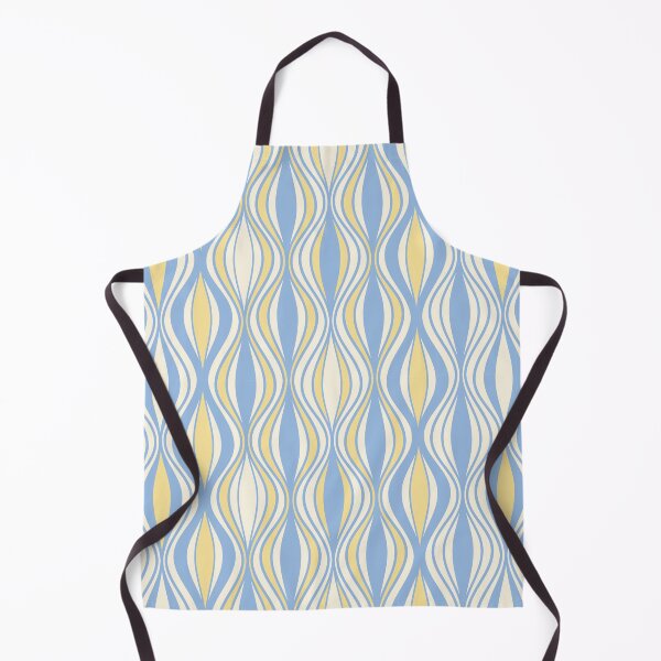 Item preview, Sky Breeze – Minimal Blue Retro Wave Pattern designed and sold by Helmina Groper.
