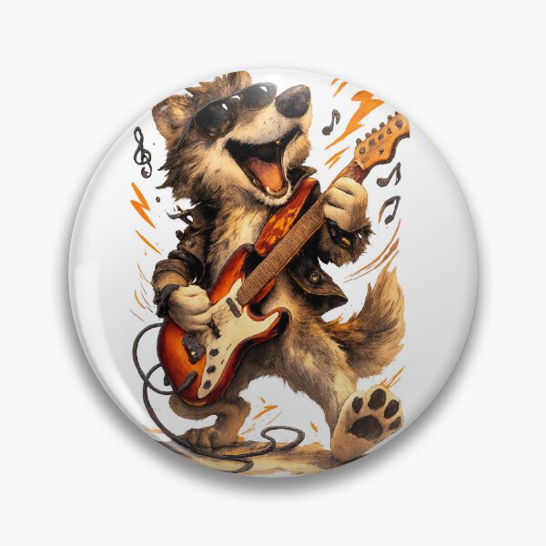 Item preview, Cool Rock Wolf Guitarist designed and sold by photoparadise22.
