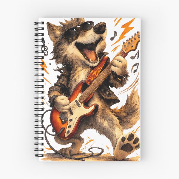 Item preview, Cool Rock Wolf Guitarist designed and sold by photoparadise22.