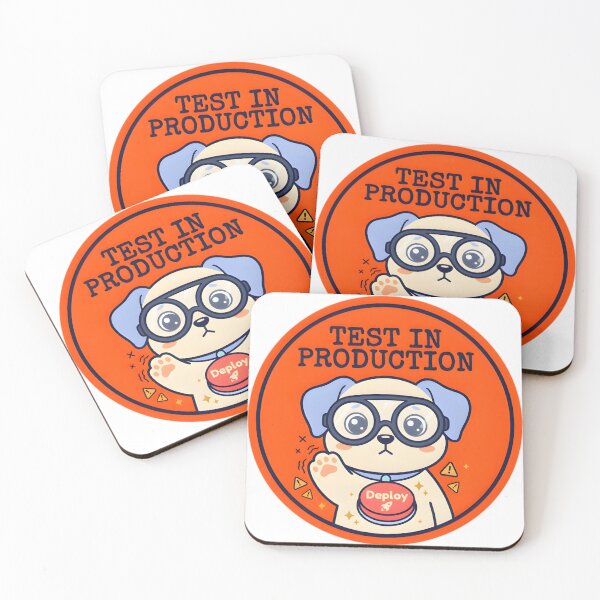 Item preview, Test in Production Developer Chaos Sticker designed and sold by PuddlePixels.