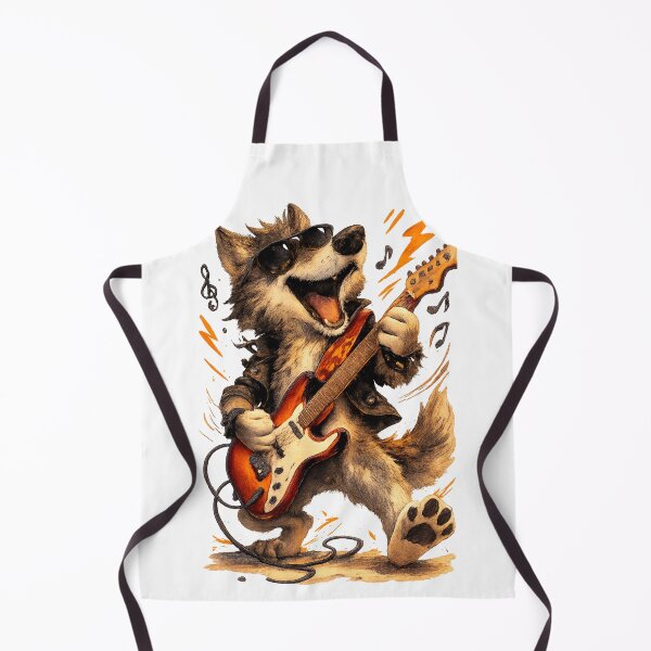 Item preview, Cool Rock Wolf Guitarist designed and sold by photoparadise22.