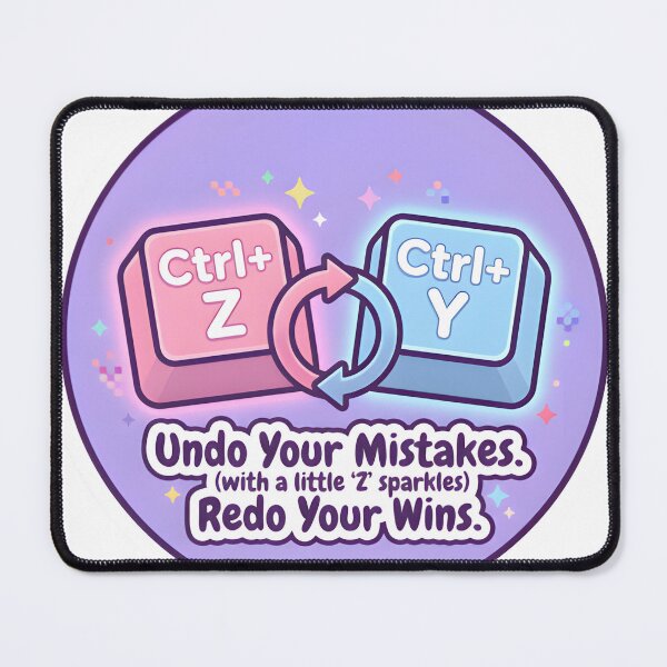 Item preview, Ctrl Z Ctrl Y Keyboard Shortcut Developer Sticker designed and sold by PuddlePixels.