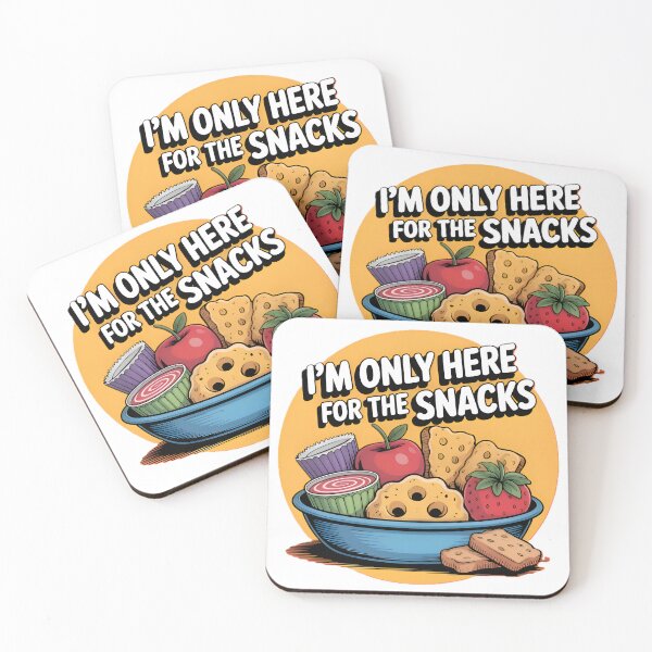Item preview, Only Here for Snacks - Funny Food Lover Illustration designed and sold by Rangmanch.