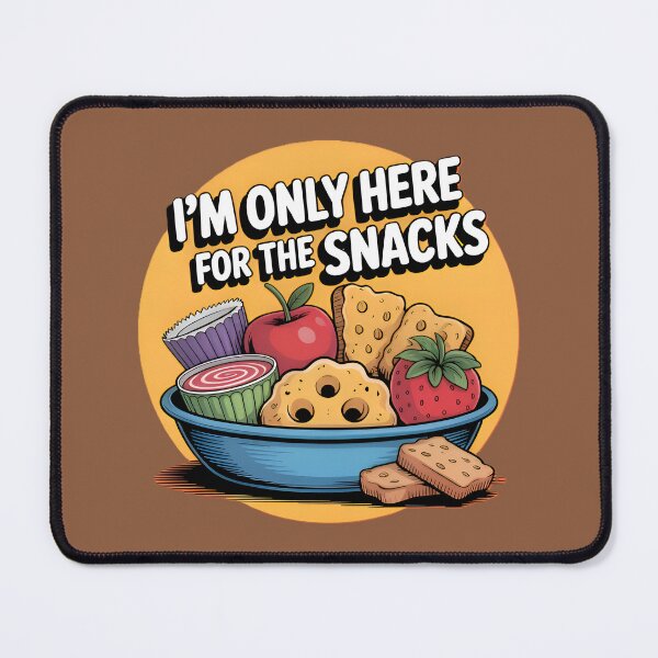 Item preview, Only Here for Snacks - Funny Food Lover Illustration designed and sold by Rangmanch.