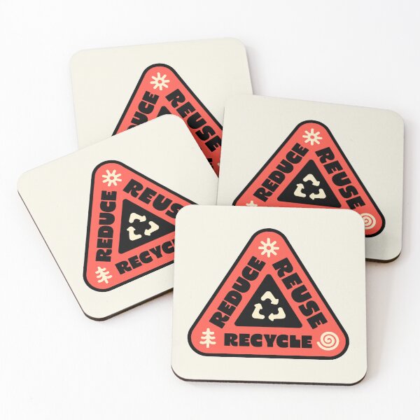 Item preview, Reduce Reuse Recycle Triangle Sign designed and sold by Plant Cult.