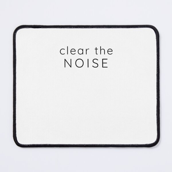 Item preview, Clear the Noise – Minimal Calm Mindset Typography Design designed and sold by Lynn Creates.