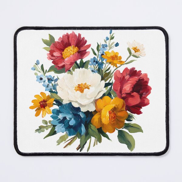 Item preview, Vibrant Multi-Color Peony Bouquet - Bold Romantic Floral Art Print designed and sold by DesignArtist.ia.
