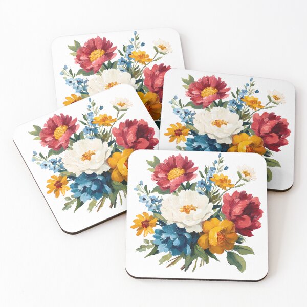 Item preview, Vibrant Multi-Color Peony Bouquet - Bold Romantic Floral Art Print designed and sold by DesignArtist.ia.