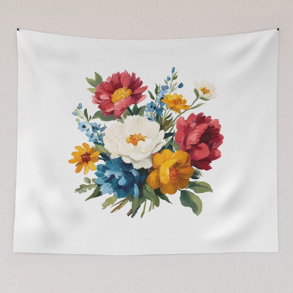 Item preview, Vibrant Multi-Color Peony Bouquet - Bold Romantic Floral Art Print designed and sold by DesignArtist.ia.