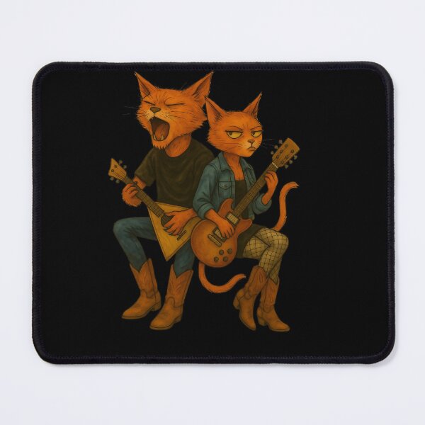 Item preview, Rock Cat Duo Illustration designed and sold by MoonfurStudio.