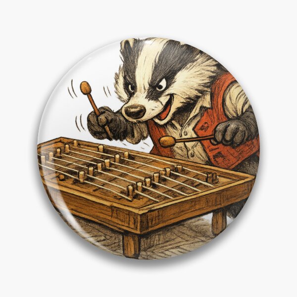 Item preview, Energetic Badger Xylophone Player designed and sold by photoparadise22.