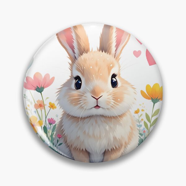 Item preview, Little Bunny in Blooming Flower Garden designed and sold by NatalieJeans.