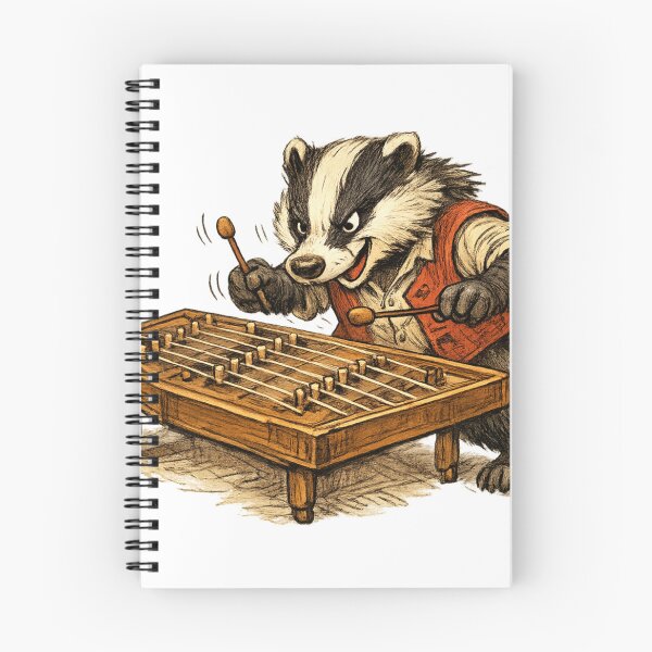 Item preview, Energetic Badger Xylophone Player designed and sold by photoparadise22.