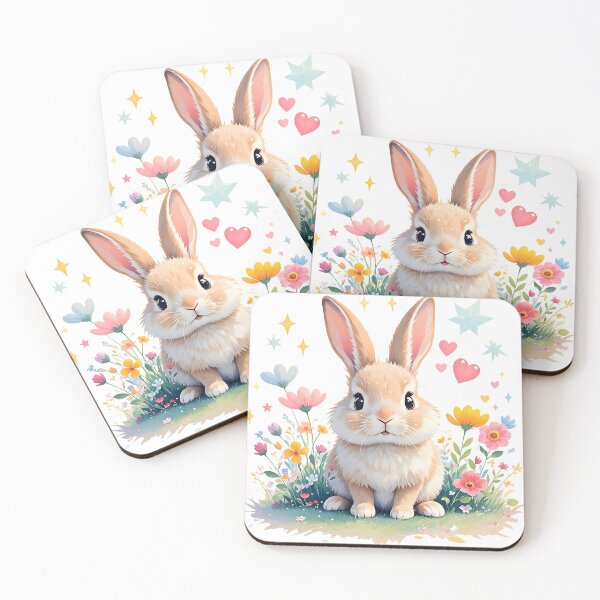 Item preview, Little Bunny in Blooming Flower Garden designed and sold by NatalieJeans.