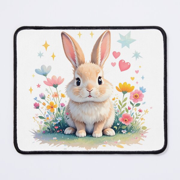 Item preview, Little Bunny in Blooming Flower Garden designed and sold by NatalieJeans.