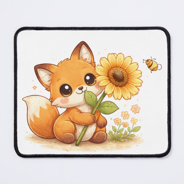 Item preview, Fox with flower designed and sold by Savnyy.