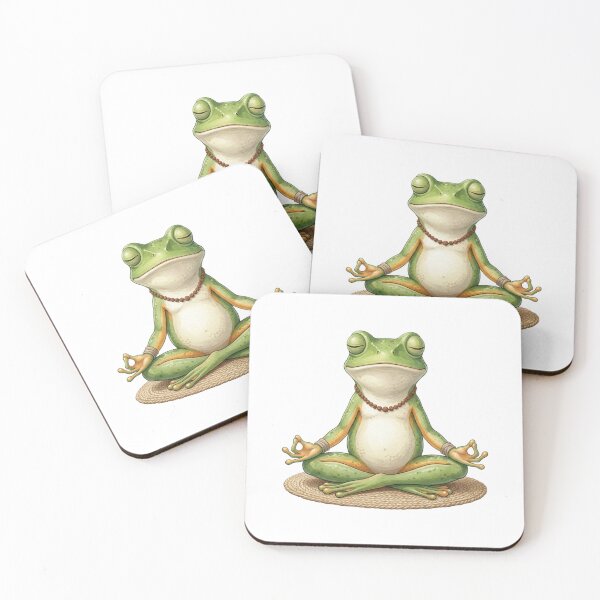 Item preview, Vintage Cute Frog Yoga Meditation Lover designed and sold by SOUFIANE1991.
