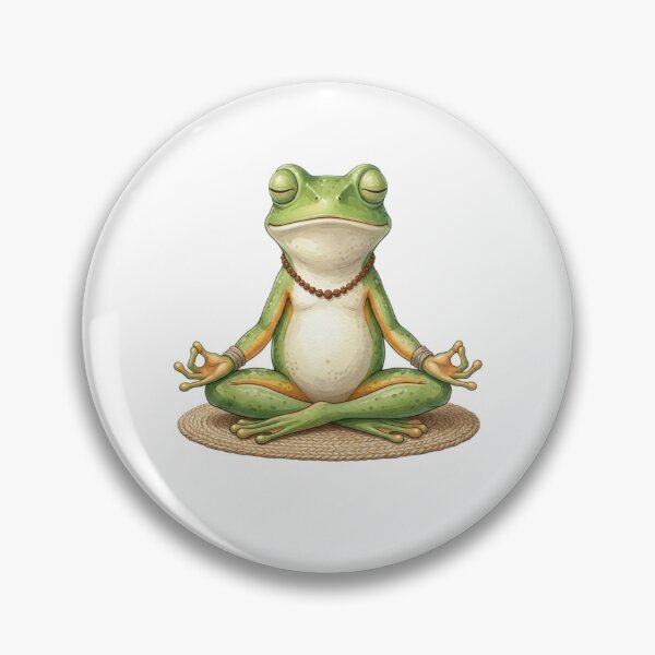 Item preview, Vintage Cute Frog Yoga Meditation Lover designed and sold by SOUFIANE1991.