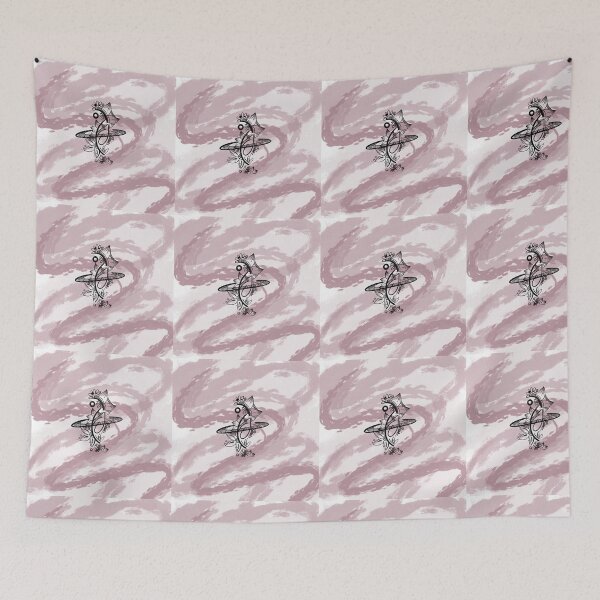 Item preview, Flowing Floral Fish Abstract | Wine Red Aesthetic Organic Pattern designed and sold by Moon-Petal.