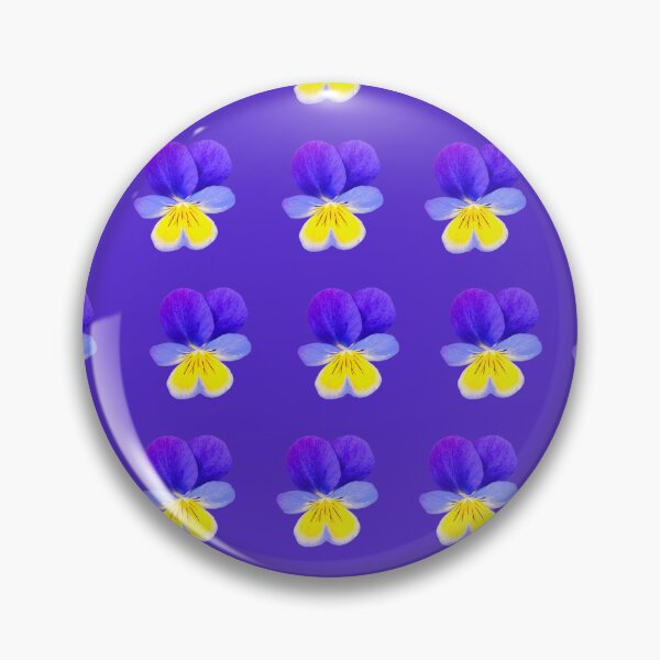 Item preview, Pansy on purple background  designed and sold by happytraveller1.