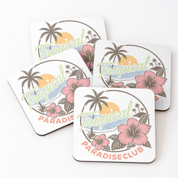 Item preview, Tropical Paradise Club Retro Design - Vintage Beach Sunset Aesthetic Summer Graphic designed and sold by KymeraStudio25.