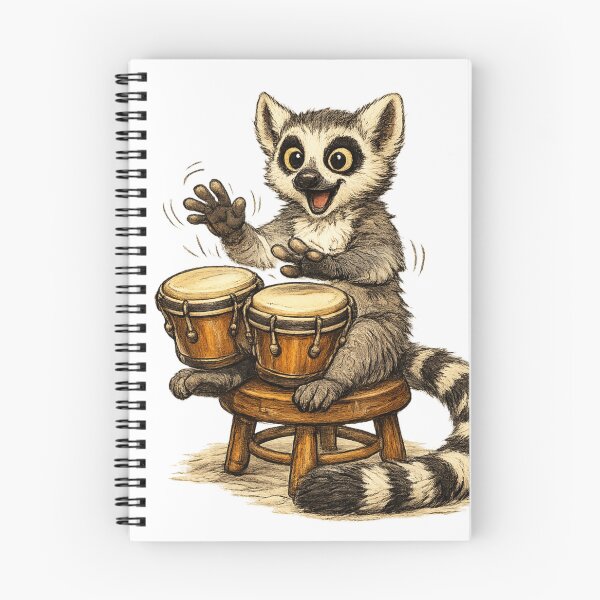 Item preview, Happy Lemur Bongos Player designed and sold by photoparadise22.