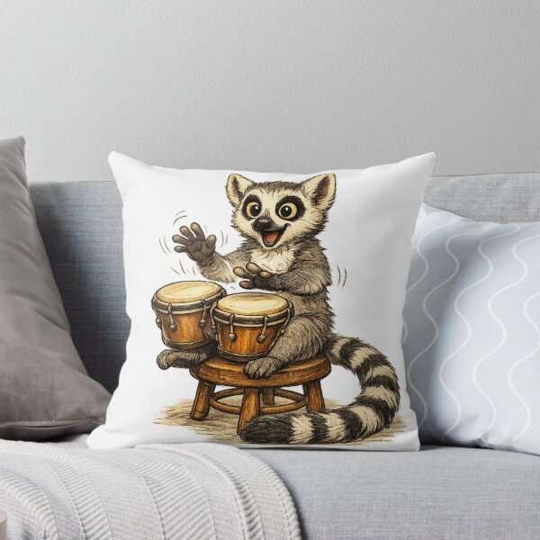 Item preview, Happy Lemur Bongos Player designed and sold by photoparadise22.