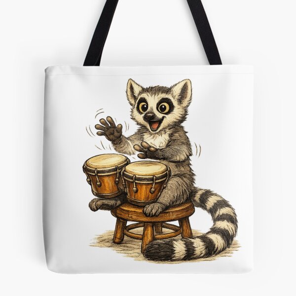 Item preview, Happy Lemur Bongos Player designed and sold by photoparadise22.