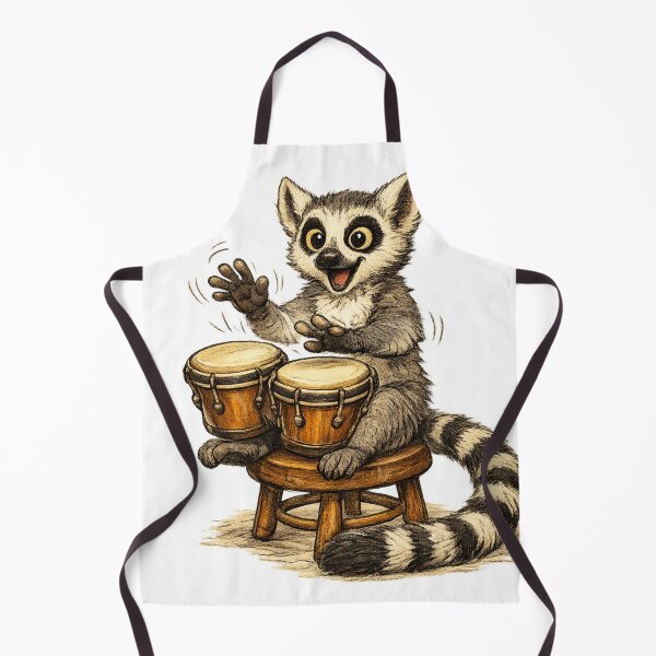 Item preview, Happy Lemur Bongos Player designed and sold by photoparadise22.